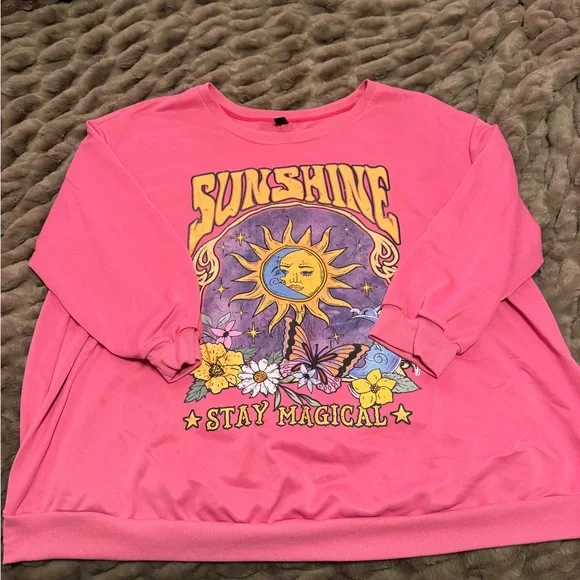 Women’s Plus Size Sweatshirt with Graphic Design - Size 7X - Picture 2 of 4